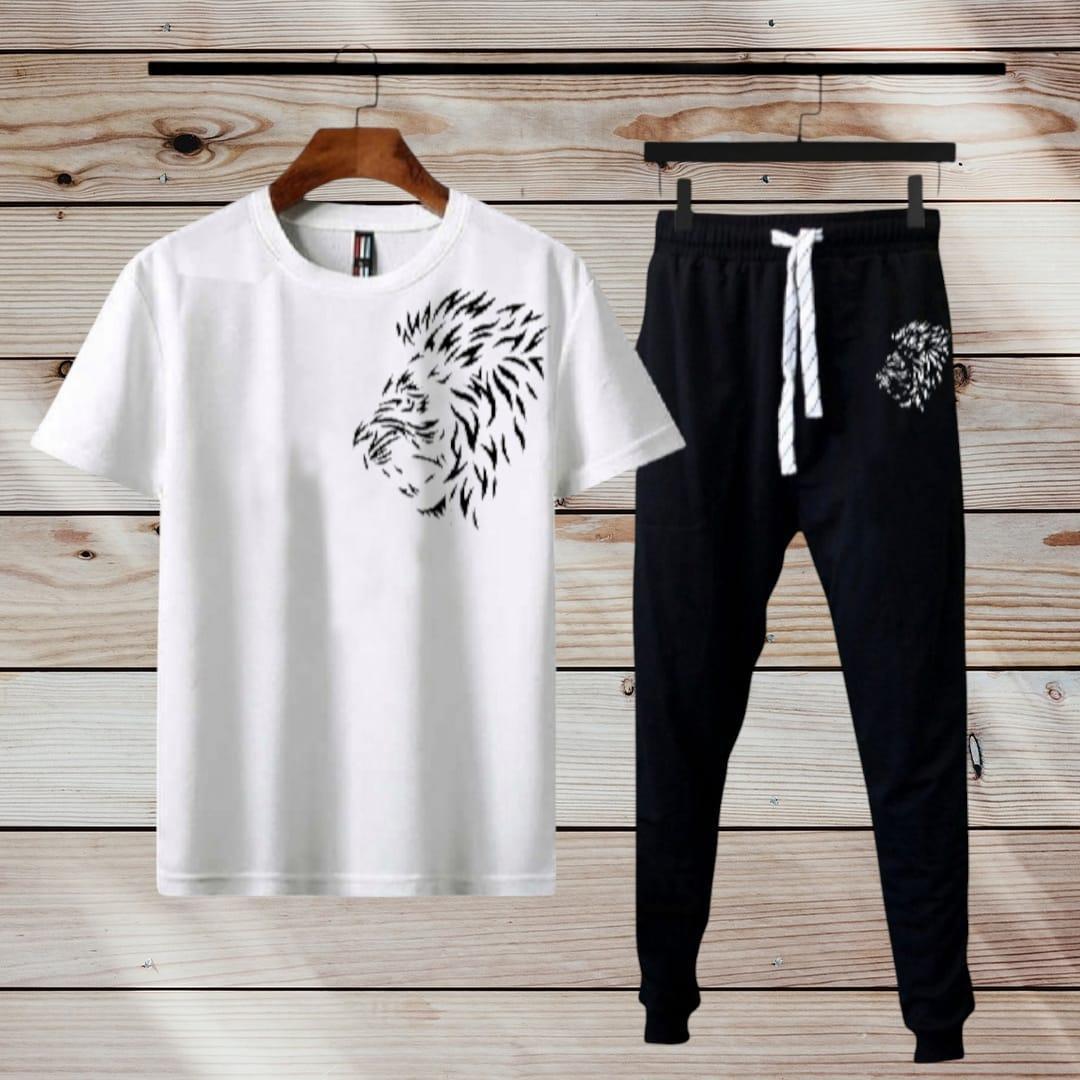 Men's Printed Polyester Track Suit - 2 Pcs Set for Comfort and Style Product