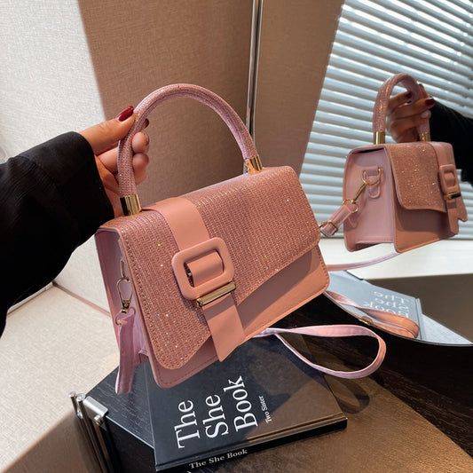 Portable small square bag women