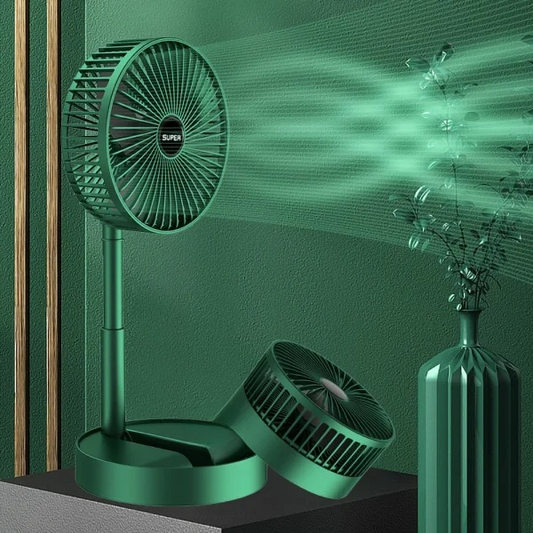 Electric – Telescopic Folding Floor Fan Summer Silent Desktop Retractable Fan For Office Bedroom School Usb Ventilator (usb Operated)