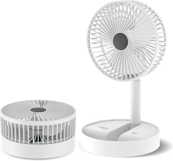 Electric – Telescopic Folding Floor Fan Summer Silent Desktop Retractable Fan For Office Bedroom School Usb Ventilator (usb Operated)